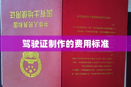 河东驾驶证制作的费用标准